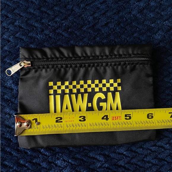 Vintage United Auto Workers General Motors Coin Purse UAW GM Zip Pouch - Picture 3 of 7